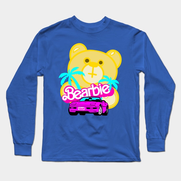 MALIBU BEARBIE Long Sleeve T-Shirt by ART by RAP